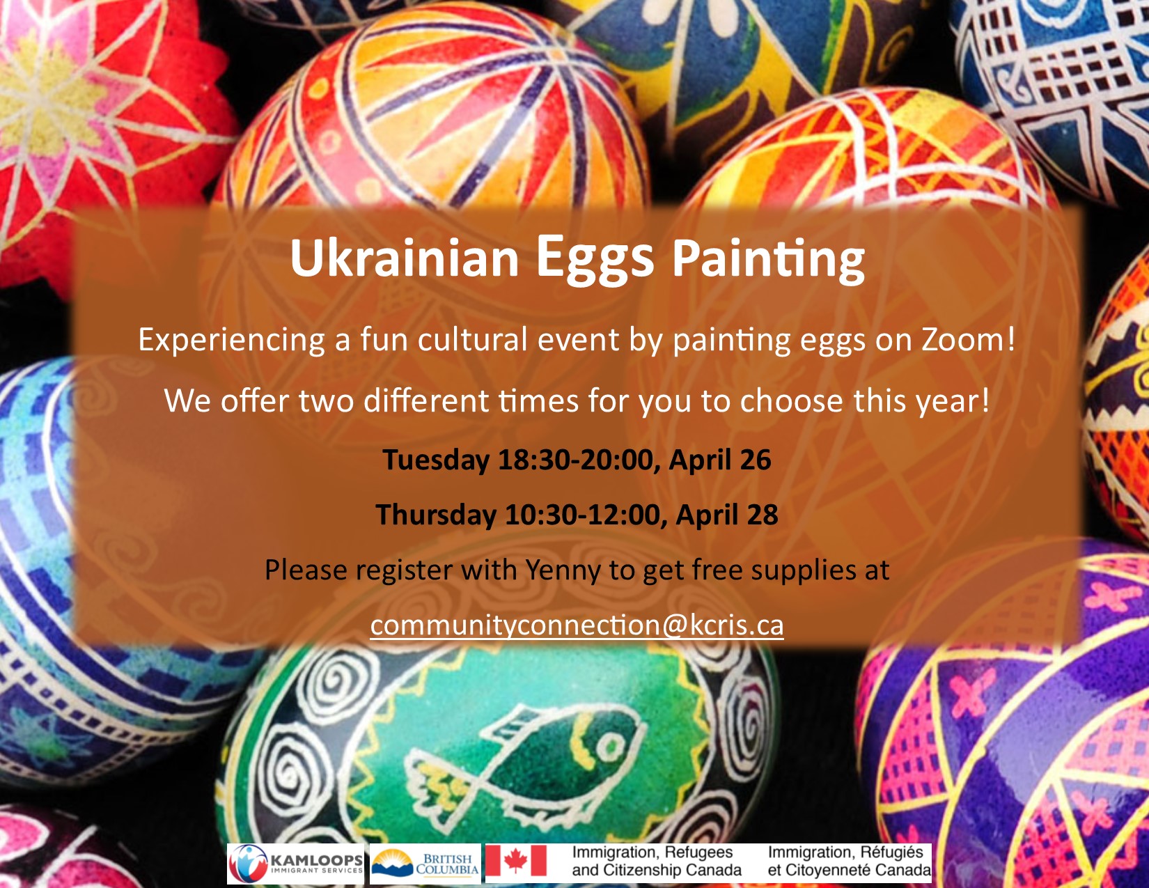 Ukrainian Egg Painting Kamloops Immigrant Services
